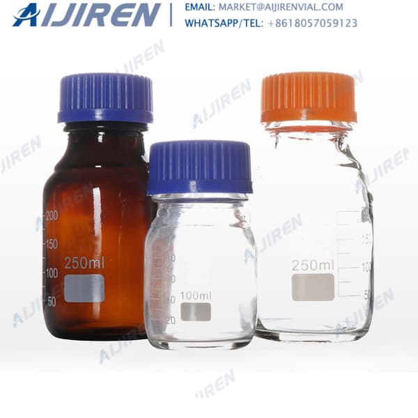 500ml 16.9oz Wide Mouth amber reagent bottle